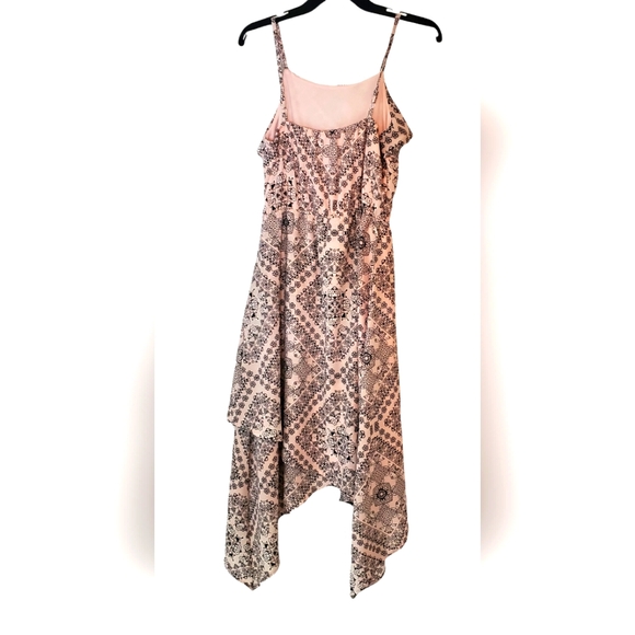 Childrens Place Girls Summer Fit Flare Hi Low‎ Dress Size XXL (16) Pink & Black - Picture 2 of 10